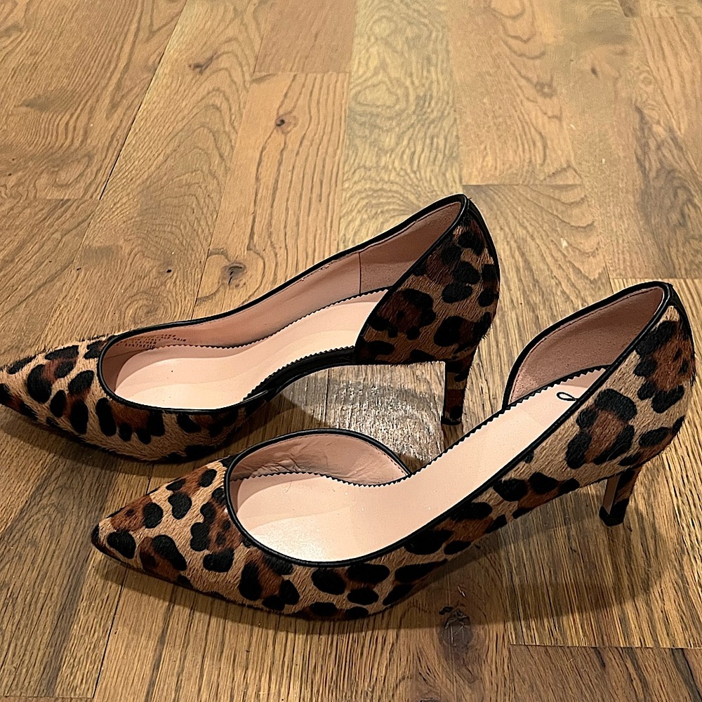 NEW J. Crew Collection D’Orsay Leopard Heels! Size 7